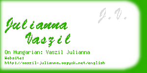 julianna vaszil business card